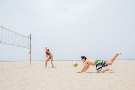 best beaches with volleyball nets